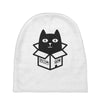 cats love boxes Baby Beanies