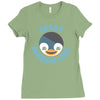crazy penguin lady Ladies Fitted T-Shirt