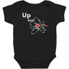up and atom funny science best product Baby Bodysuit