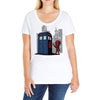 defacing the phonebox hoody Ladies Curvy T-Shirt