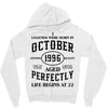legends were born in october genuıne 1996 qualıty one kind of aged l Zipper Hoodie