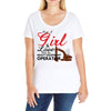 Just A Girl In Love With Her Heavy Equıpment Operator Ladies Curvy T-Shirt