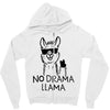 no drama llama Zipper Hoodie