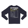 October Girl Facts Scorpio Long Sleeve Shirts