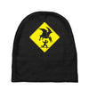 pterosaur warning Baby Beanies
