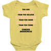 Braver Stronger Smarter Uterine Cancer Awareness Baby Bodysuit