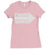 i'm with stupid Ladies Fitted T-Shirt