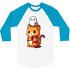 brave kitty 3/4 Sleeve Shirt