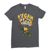 vegan pizza power Ladies Fitted T-Shirt