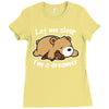 let me sleep Ladies Fitted T-Shirt
