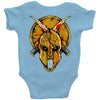 skull spartan Baby Onesie