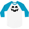 halloween pumpkin face 3/4 Sleeve Shirt