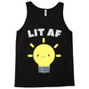 lit af kawaii light bulb Tank Top