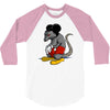 mickey rat 3/4 Sleeve Shirt