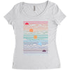 Under  Sun Women's Triblend Scoop T-shirt