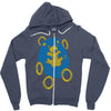 sad hedgehog Zipper Hoodie