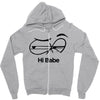 Hi Babe Zipper Hoodie