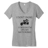 motorbike i don't snore biker's biker Women's V-Neck T-Shirt
