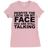 rude slogan Ladies Fitted T-Shirt