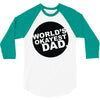 world's okayest dad 3/4 Sleeve Shirt