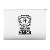 Never Underestimate Old Man Who Was Born March Accessory Pouches