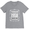 vintage made in 1958 perfectly aged a living legend V-Neck Tee