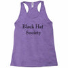 black hat society Racerback Tank