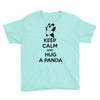 keep calm and hug a panda Youth Tee