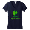 little leprechaun Women's V-Neck T-Shirt