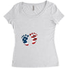 4th of July Baby Foot Women's Triblend Scoop T-shirt