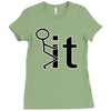 fk it funny college party Ladies Fitted T-Shirt
