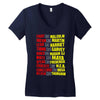 fight, dream, lead! Women's V-Neck T-Shirt