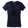 surely not everybody was kung fu fighting Women's V-Neck T-Shirt