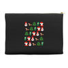 christmas pixel Accessory Pouches