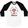 Zelda Glowing Sheikah Eye 3/4 Sleeve Shirt