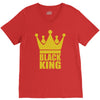 black king V-Neck Tee