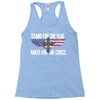 stand for the flag kneel for the cross Racerback Tank