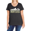 montana mountains Ladies Curvy T-Shirt