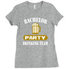 bachelor party drinking team wedding groomsmen bridal funny Ladies Fitted T-Shirt