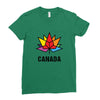 Canada Leaf LGBT Ladies Fitted T-Shirt