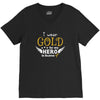 I Wear Gold For My Hero In Haven V-Neck Tee