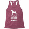 not just a dog person i'm a boxer mommy! Racerback Tank