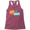 it simple Racerback Tank