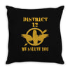 District 12 We Salute You Throw Pillow