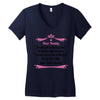 Dear Daddy, Thanks for Being my Dad Baby Boy Letter to Father Women's V-Neck T-Shirt