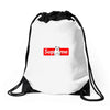 supreme cat Drawstring Bags