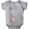 music expresses clef heart girls Baby Onesie
