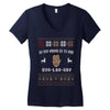 do you wanna go to war buh lah kay Women's V-Neck T-Shirt