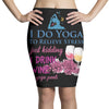 yoga and wine Pencil Skirts