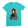 i want you to rebel Ladies Fitted T-Shirt